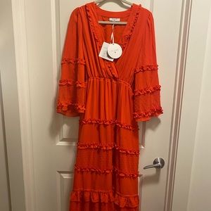 Alexis for Target Red Ruffle Wrap Dress